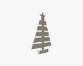 Wooden Christmas Tree 3Dモデル