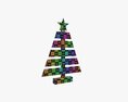 Wooden Christmas Tree 3D 모델 