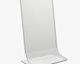 Acrylic Table Talker Mockup 02 3D 모델 