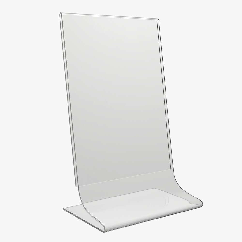 Acrylic Table Talker Mockup 02 3D 모델 