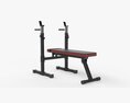 Adjustable Weight Bench Dip Station 3Dモデル
