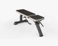 Adjustable Weight Flat Bench 01 3D模型