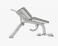 Adjustable Weight Flat Bench 02 3D模型