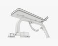 Adjustable Weight Flat Bench 02 3D модель