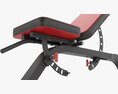 Adjustable Weight Flat Bench 03 3D модель