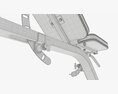 Adjustable Weight Flat Bench 03 3D模型