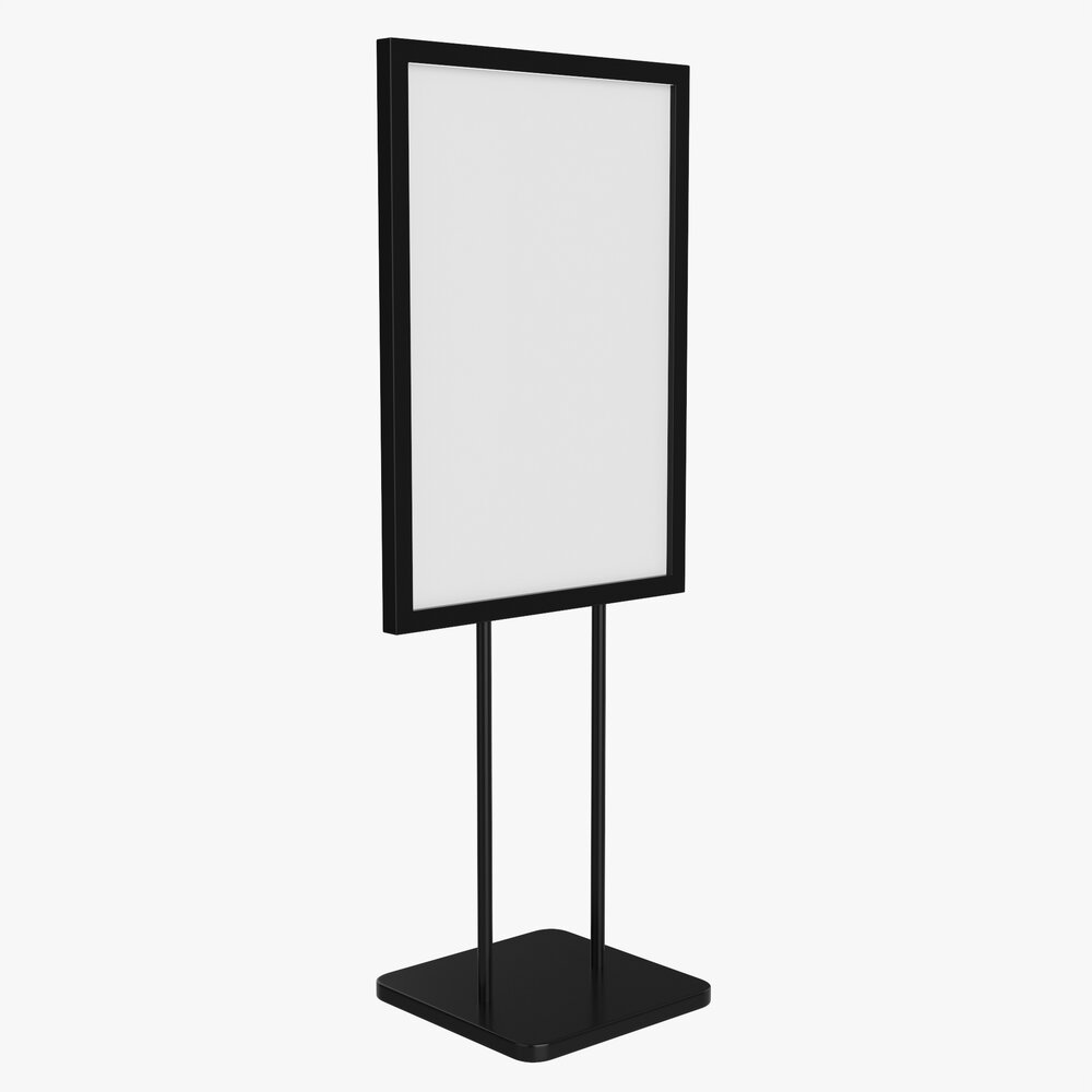 Advertising Display Stand Mockup 02 3D 모델 