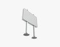 Advertising Display Stand Mockup 04 3D-Modell