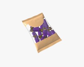 Blank Candy Plastic Package Mock Up 05 Modello 3D