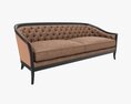 Cabriole Style Sofa 01 3D-Modell