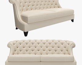 Chesterfield Style Sofa Modello 3D