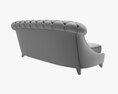 Chesterfield Style Sofa 3D 모델 