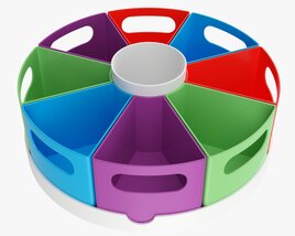 Colorful Space Storage Organizer 3D model