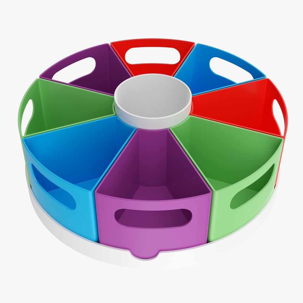 Colorful Space Storage Organizer Modello 3D