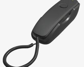 Compact Corded Phone 3D 모델 