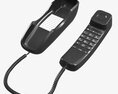 Compact Corded Phone Handset Removed 3D модель