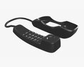 Compact Corded Phone Handset Removed 3D模型