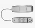 Compact Corded Phone Handset Removed 3D-Modell