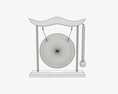 Decorative Table Gong 3D 모델 