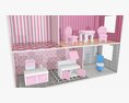 Doll House With Furniture 3D модель