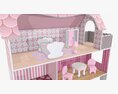 Doll House With Furniture 3d model