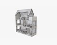 Doll House With Furniture 3D 모델 