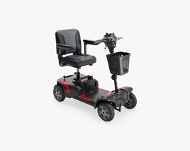 Four Wheel Power Medical Scooter 3D модель