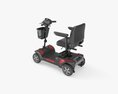 Four Wheel Power Medical Scooter 3D 모델 