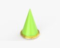 Green Party Hat Modèle 3d