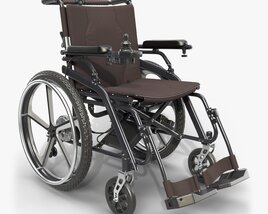 Hybrid Manual And Power Wheelchair 3D 모델 