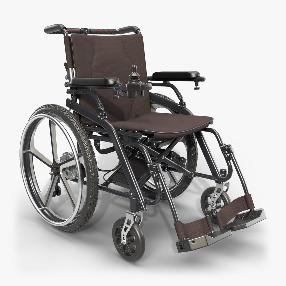 Hybrid Manual And Power Wheelchair Modello 3D