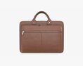 Leather Bag Laptop Briefcase Handbag 01 Modèle 3d
