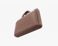 Leather Bag Laptop Briefcase Handbag 01 3d model