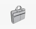 Leather Bag Laptop Briefcase Handbag 01 Modelo 3D