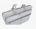 Leather Bag Laptop Briefcase Handbag 01 Modelo 3D