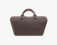 Leather Bag Laptop Briefcase Handbag 02 3D модель