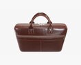 Leather Bag Laptop Briefcase Handbag 03 3D模型