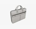 Leather Bag Laptop Briefcase Handbag 03 3D 모델 