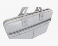 Leather Bag Laptop Briefcase Handbag 03 3D 모델 