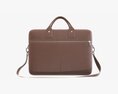 Leather Laptop Briefcase Shoulder Travel Bag Handbag 01 3D модель
