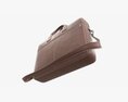 Leather Laptop Briefcase Shoulder Travel Bag Handbag 01 3D 모델 