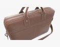 Leather Laptop Briefcase Shoulder Travel Bag Handbag 01 Modèle 3d