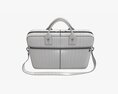 Leather Laptop Briefcase Shoulder Travel Bag Handbag 01 Modèle 3d
