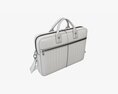 Leather Laptop Briefcase Shoulder Travel Bag Handbag 01 Modello 3D