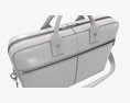 Leather Laptop Briefcase Shoulder Travel Bag Handbag 01 3Dモデル