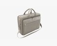 Leather Laptop Briefcase Shoulder Travel Bag Handbag 02 3D-Modell