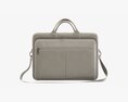 Leather Laptop Briefcase Shoulder Travel Bag Handbag 02 Modello 3D