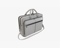Leather Laptop Briefcase Shoulder Travel Bag Handbag 02 3D 모델 