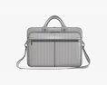 Leather Laptop Briefcase Shoulder Travel Bag Handbag 02 3D 모델 