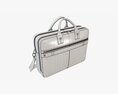 Leather Laptop Briefcase Shoulder Travel Bag Handbag 02 3d model